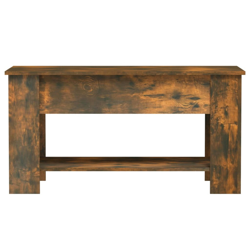 Coffee Table Smoked Oak 101x49x52 cm Engineered Wood