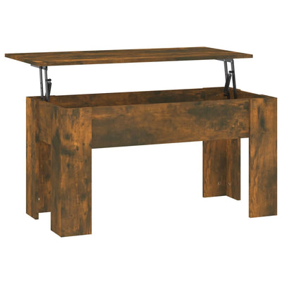 Coffee Table Smoked Oak 101x49x52 cm Engineered Wood