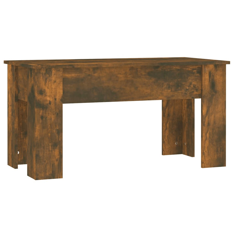 Coffee Table Smoked Oak 101x49x52 cm Engineered Wood