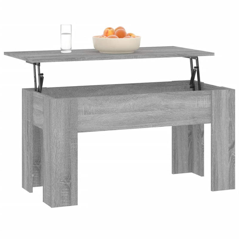 Coffee Table Grey Sonoma 101x49x52 cm Engineered Wood