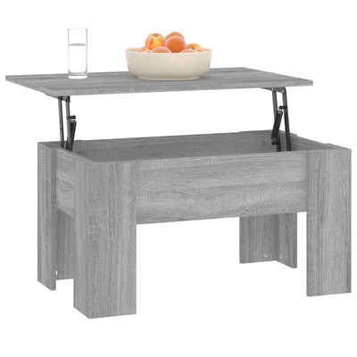 Coffee Table Grey Sonoma 79x49x41 cm Engineered Wood