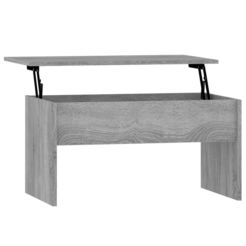 Coffee Table Grey Sonoma 80x50.5x41.5 cm Engineered Wood