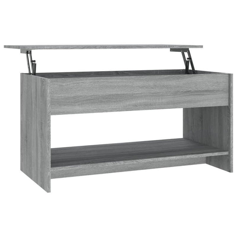 Coffee Table Grey Sonoma 102x50x52.5 cm Engineered Wood