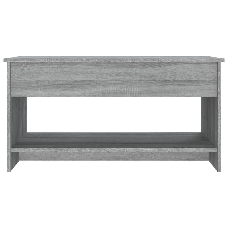 Coffee Table Grey Sonoma 102x50x52.5 cm Engineered Wood