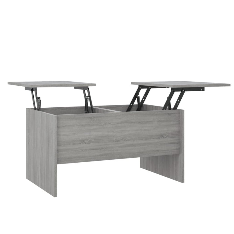 Coffee Table Grey Sonoma 80x50x42.5 cm Engineered Wood