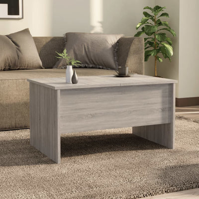 Coffee Table Grey Sonoma 80x50x42.5 cm Engineered Wood