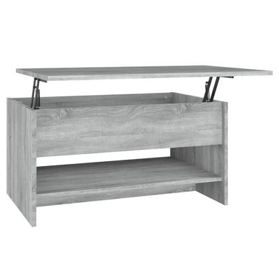 Coffee Table Grey Sonoma 80x50x40 cm Engineered Wood