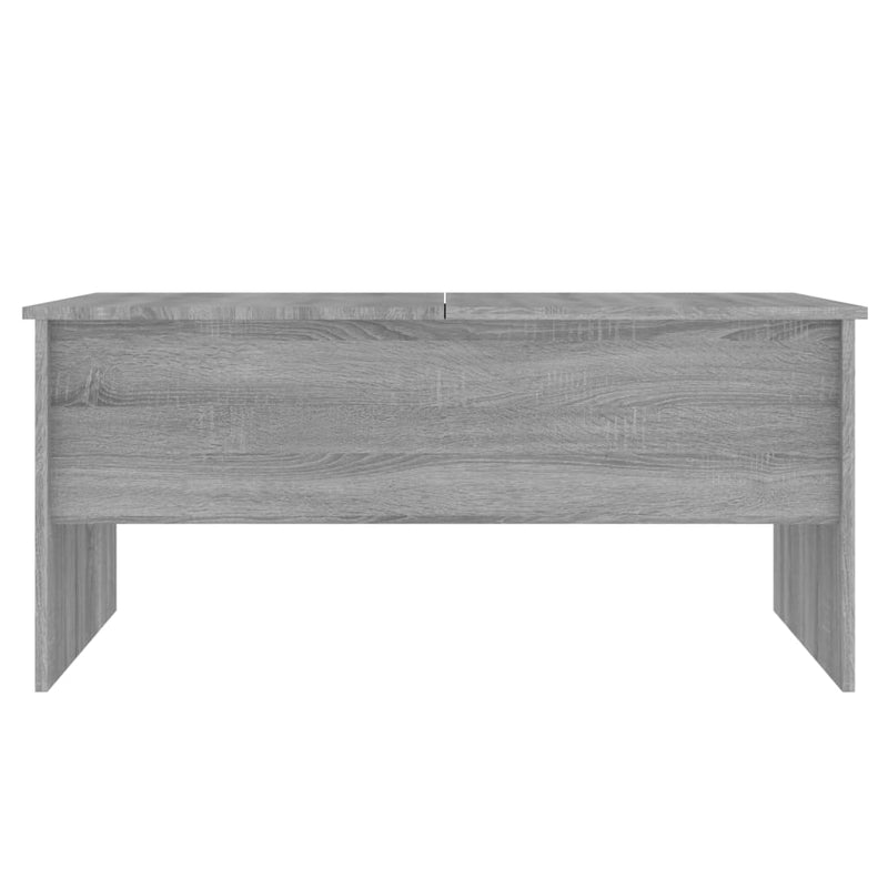 Coffee Table Grey Sonoma 102x50.5x46.5 cm Engineered Wood