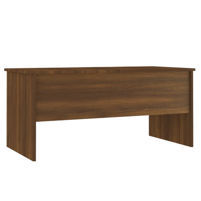 Coffee Table Brown Oak 102x50.5x46.5 cm Engineered Wood