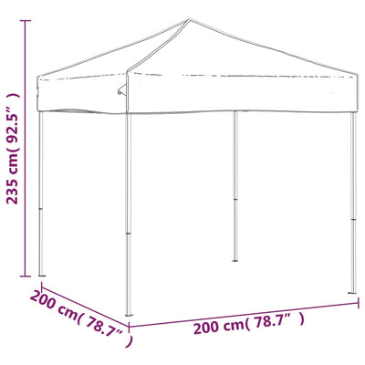 Folding Party Tent Blue 2x2 m