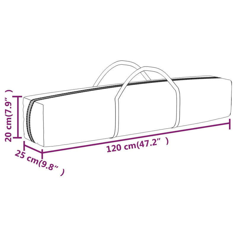 Folding Party Tent Cream 2x2 m