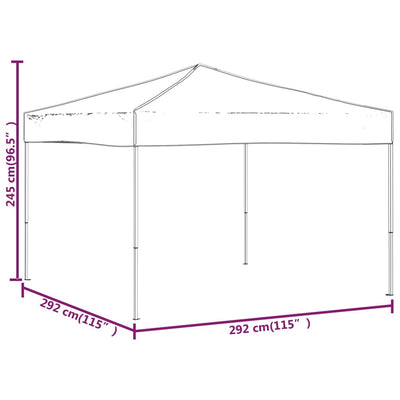 Folding Party Tent White 3x3 m