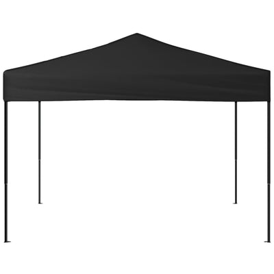 Folding Party Tent Black 3x3 m