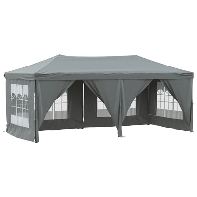 Folding Party Tent with Sidewalls Anthracite 3x6 m