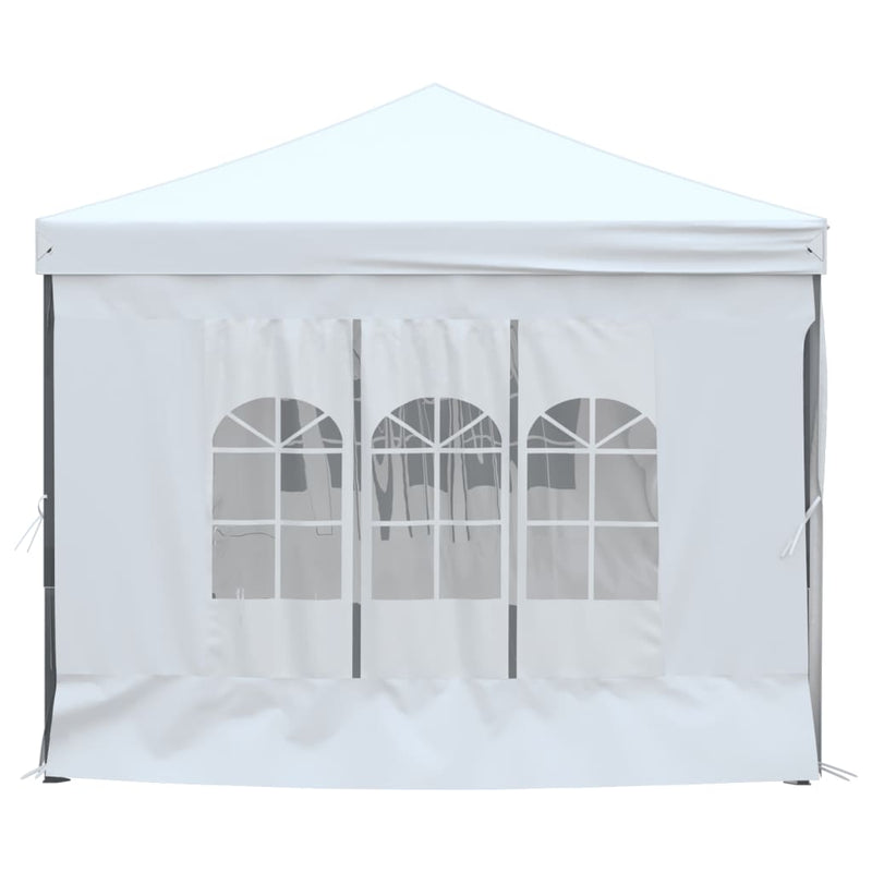 Folding Party Tent with Sidewalls White 3x6 m