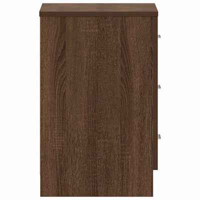 Bedside Cabinets 2 pcs Brown Oak 38x35x56 cm Engineered Wood