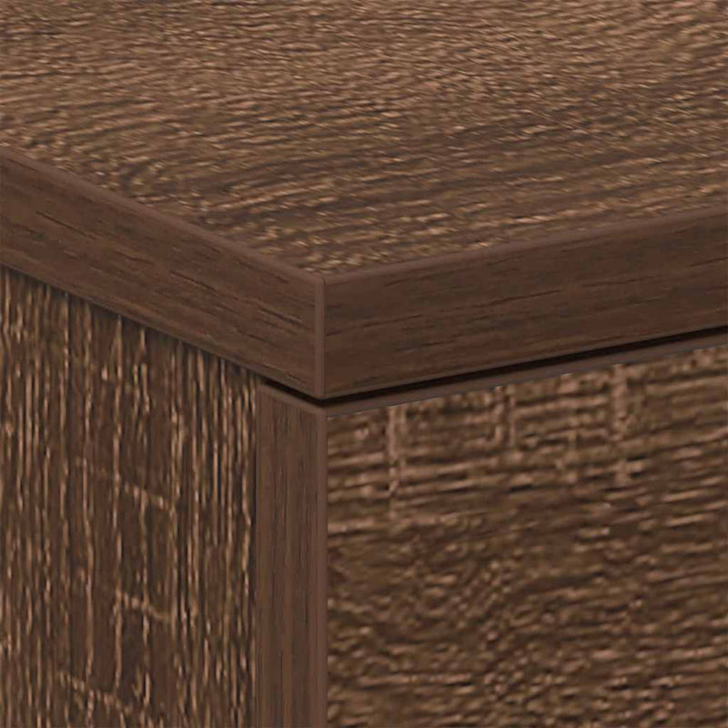 Bedside Cabinets 2 pcs Brown Oak 38x35x56 cm Engineered Wood