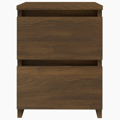 Bedside Cabinets 2 pcs Brown Oak 30x30x40 cm Engineered Wood