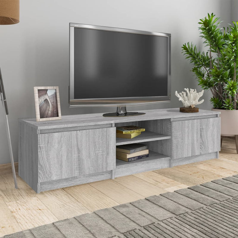 TV Cabinet Grey Sonoma 140x40x35.5 cm Engineered Wood