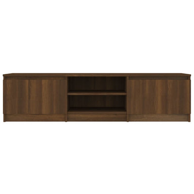 TV Cabinet Brown Oak 140x40x35.5 cm Engineered Wood