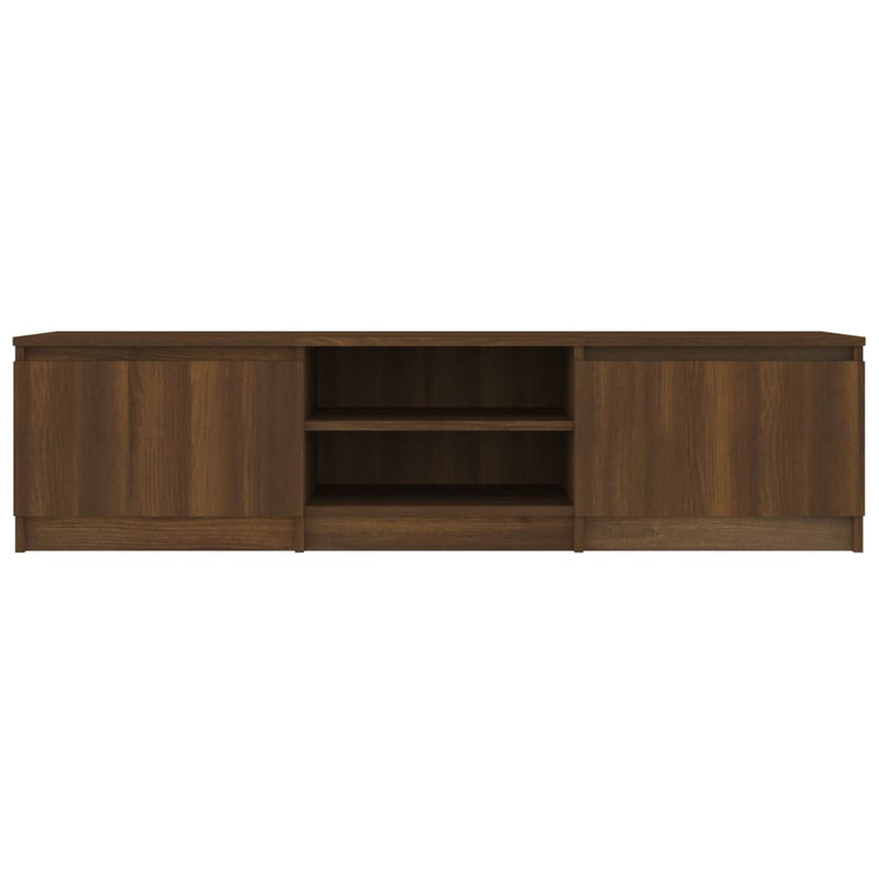 TV Cabinet Brown Oak 140x40x35.5 cm Engineered Wood