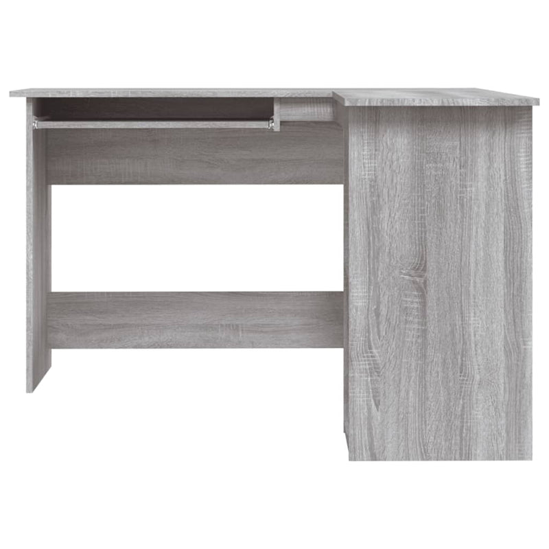 Corner Desk Grey Sonoma 120x140x75 cm Engineered Wood