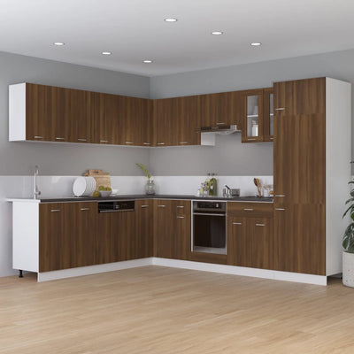 Kitchen Cabinet Brown Oak 75.5x75.5x81.5 cm Engineered Wood