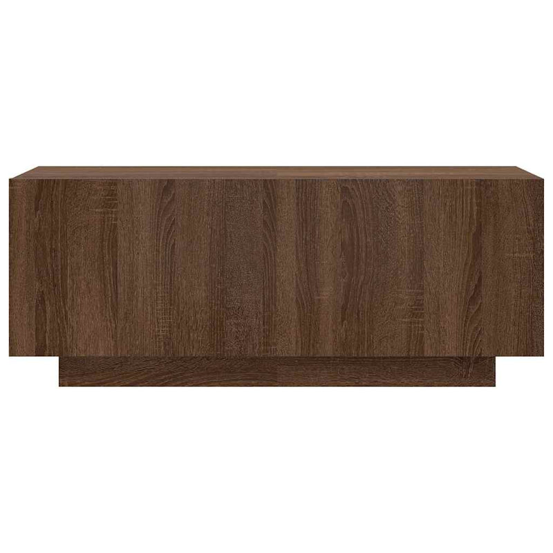 TV Cabinet Brown Oak 100x35x40 cm Engineered Wood