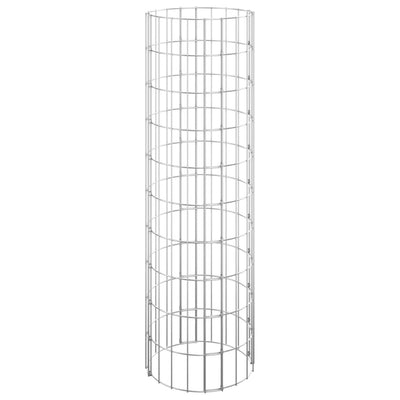 Circular Gabion Pole Galvanised Steel Ø30x100 cm