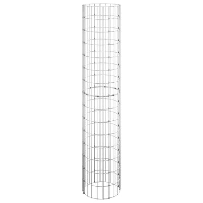 Circular Gabion Pole Galvanised Steel Ø30x150 cm