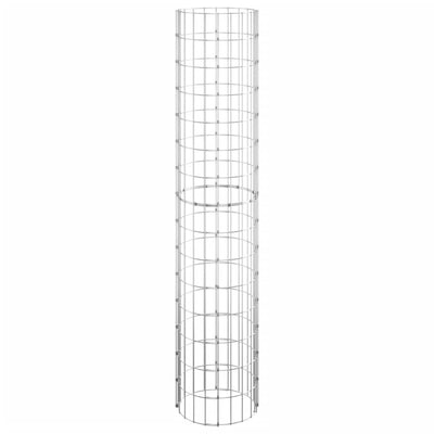 Circular Gabion Pole Galvanised Steel Ø30x150 cm