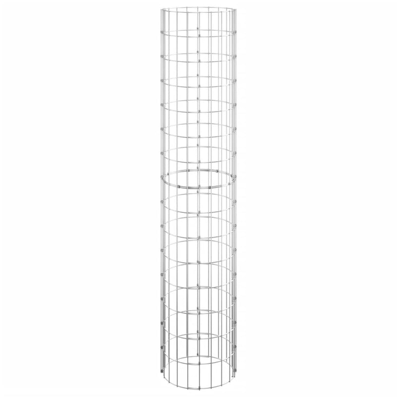 Circular Gabion Pole Galvanised Steel Ø30x150 cm