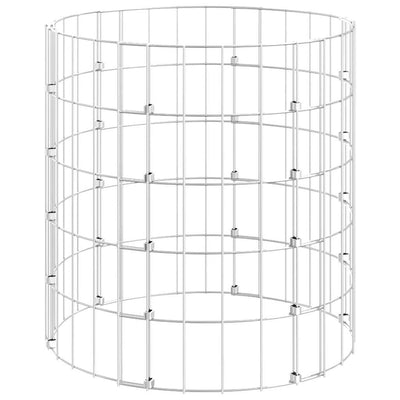 Circular Gabion Pole Galvanised Steel Ø50x50 cm