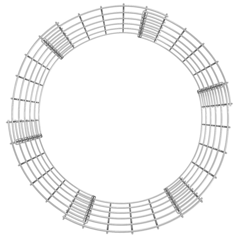 Circular Gabion Pole Galvanised Steel Ø50x50 cm