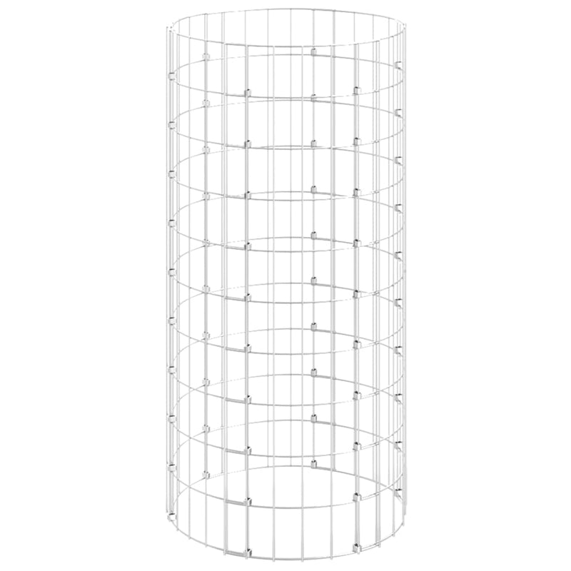 Circular Gabion Pole Galvanised Steel Ø50x100 cm