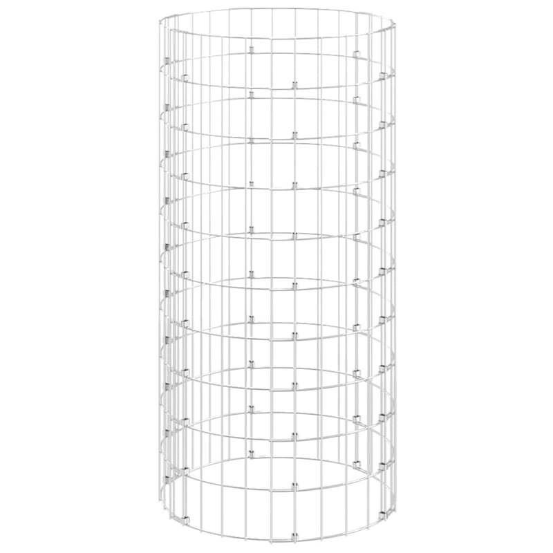 Circular Gabion Pole Galvanised Steel Ø50x100 cm