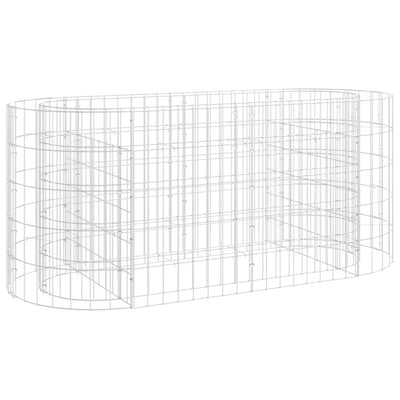 Gabion Raised Bed Galvanised Iron 120x50x50 cm