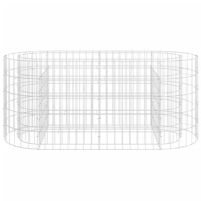 Gabion Raised Bed Galvanised Iron 120x50x50 cm