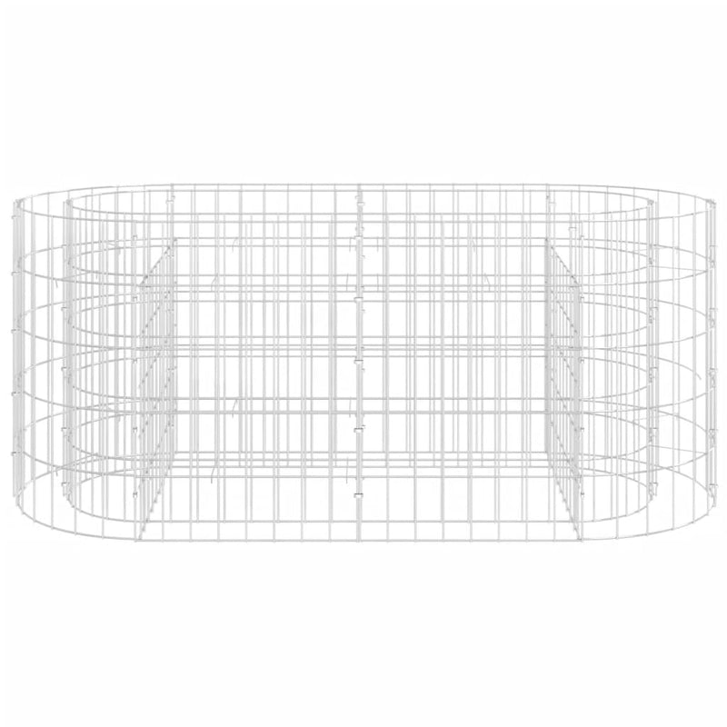 Gabion Raised Bed Galvanised Iron 120x50x50 cm