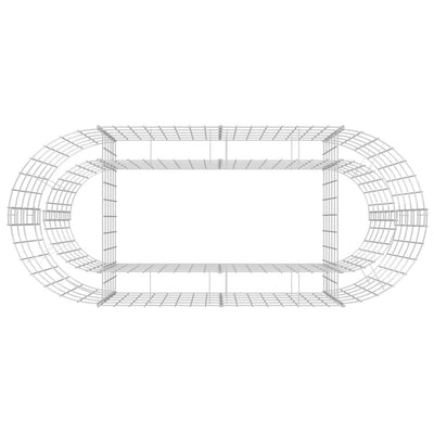 Gabion Raised Bed Galvanised Iron 120x50x50 cm