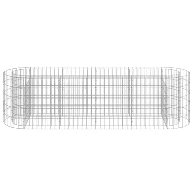 Gabion Raised Bed Galvanised Iron 190x50x50 cm