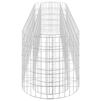 Gabion Raised Bed Galvanised Iron 260x50x50 cm