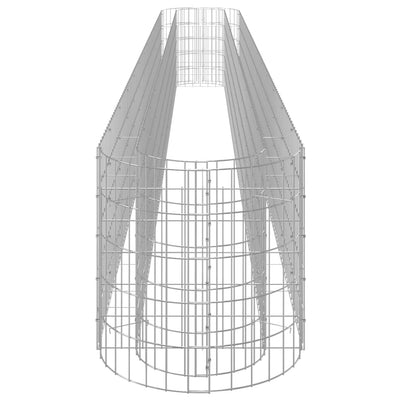 Gabion Raised Bed Galvanised Iron 470x50x50 cm