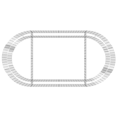 Gabion Raised Bed Galvanised Iron 200x100x50 cm