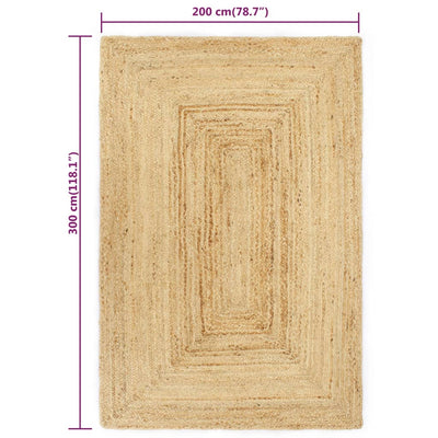 Handmade Rug Jute 200x300 cm