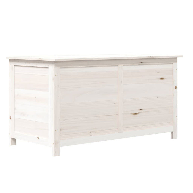 Outdoor Cushion Box White 100x50x56 cm Solid Wood Fir