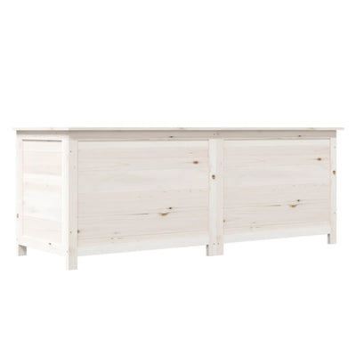 Outdoor Cushion Box White 150x50x56 cm Solid Wood Fir