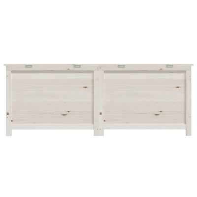 Outdoor Cushion Box White 150x50x56 cm Solid Wood Fir