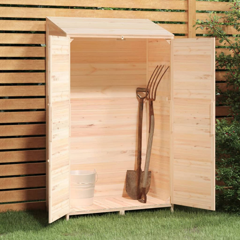 Garden Shed 102x52x174.5 cm Solid Wood Fir