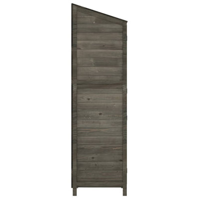 Garden Shed Anthracite 102x52x174.5 cm Solid Wood Fir